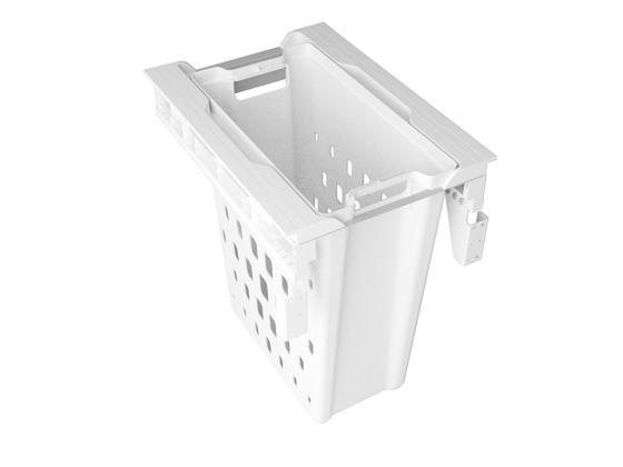 GOLLINUCCI Výsuvný koš na prádlo Linea 560 400mm bez výsuvů bílá