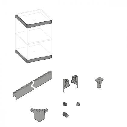 HETTICH 9360947 FurnSpin Cadro hybrid horizontální komplet sada černá