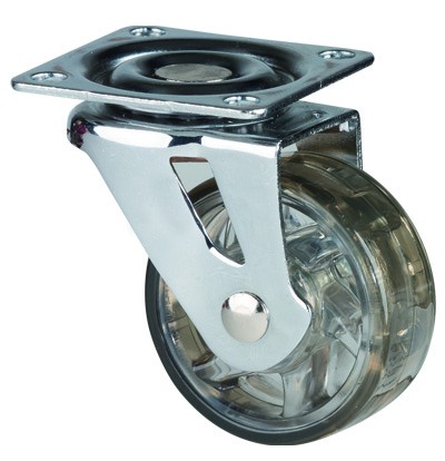 StrongCastors kolečko TOP průměr 50mm transparentní tmavá bez brzdy