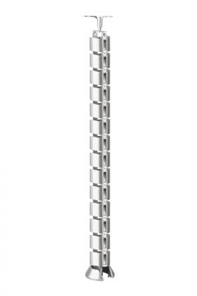 STRONG Vertikální kabelové vedení kulatá 800mm stříbrná