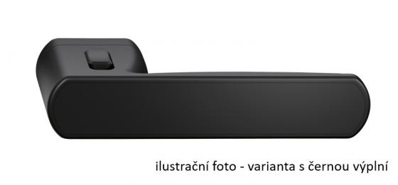 TWIN Klika Allegra 1618 FAST LOCK/CM, levá klika (černá výplň)