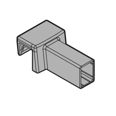 BLUM ZC7U11E0 Ambia-line držák příčného relingu pro LBX free Hedvábně bílá SW-M