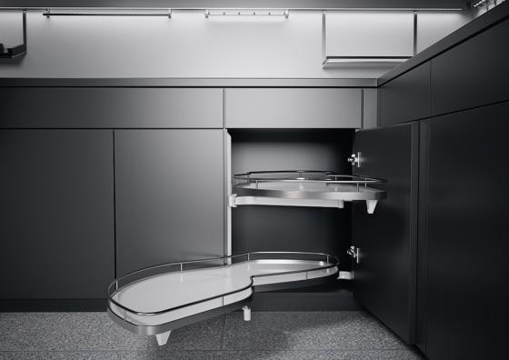 K-KES LeMans II, police a uchycení, Arena Classic, bílá/chrom, L, 600/min 1265
