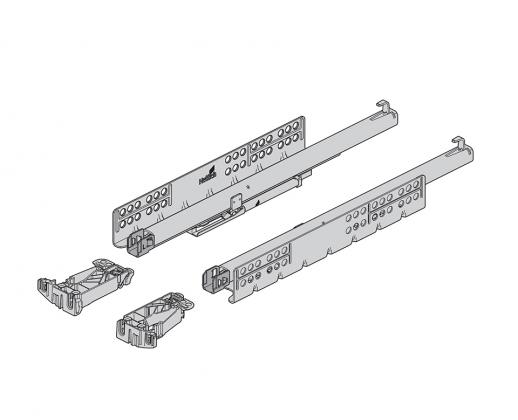 K-HETTICH Quadro YOU skrytý celovýsuv 450mm/30kg, sada pro 16mm, spojky, SiSy