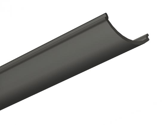 StrongLumio krycí lišta k LED profilům Angular naklapávací, 2030mm černá