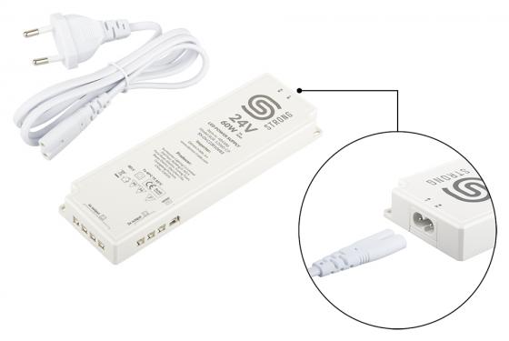 StrongLumio napájecí zdroj 24V - 60W (7x mini konektor + 1x 3PIN konektor)