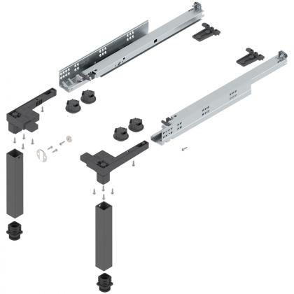 BLUM Z95.4600 Space Step, sada 460mm, tmavě šedá OG