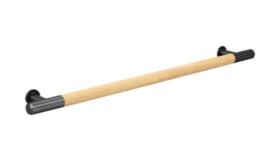 TULIP Úchytka Boise 320 dub lakovaný/černá matná