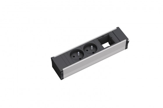 BACHMANN 912.010 zásuvkový modul 2x 230V + 1x volný modul