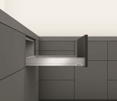 K-BLUM Legrabox, zásuvka N 500mm/40kg, Blumotion/TOB, bílá, vrut