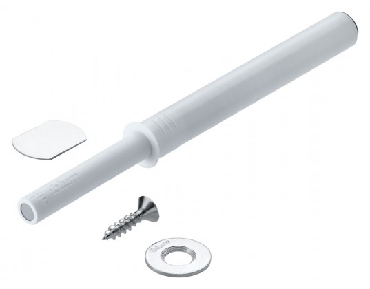 BLUM 956A1004 Tip-on pro závěsy, 76mm, magnet, komplet, bílá