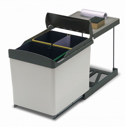 GOLLINUCCI Sorter Linea 538 450mm 2x21l světle šedá
