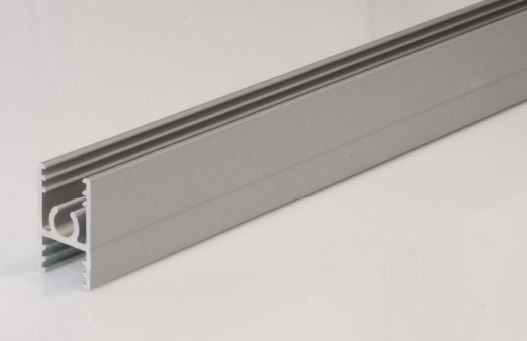SEVROLL 03580 horní vodící lišta Simple/Blue 3m 10mm stříbrná
