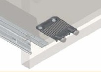 BLUM Z96.10E1 stabilizátor čela/dna, Expando, šedá