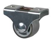 StrongCastors kolečko 25mm pevné měkčený běhoun šedá