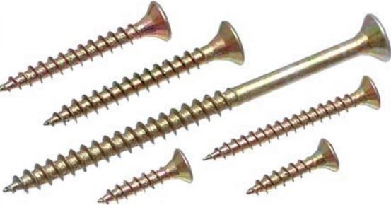 Vrut PZ 5x140/70 zápustná hlava zinek žlutý PZ2, částečný závit