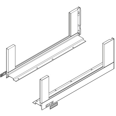 BLUM  780C5002S bočnice Legrabox Free 500mm černá