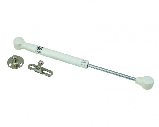 StrongLifts plynová vzpěra, pro horní výklop, automatická, 245mm/120N, bílá