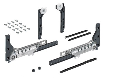 HETTICH 9156338 SlideLine M posuvné dveře sada pro 1 křídlo 30kg, s tlumením