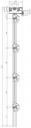 LEHMANN Tyč SVS ELEVON Typ 7 (0+4 výška 515 mm)