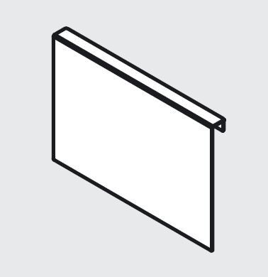 BLUM ZC7A0P0F Ambia Line profilovaný adaptér F šedý