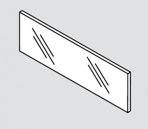 BLUM ZE7W1082G Legrabox, čelní sklo vysoké 138/1200 mm