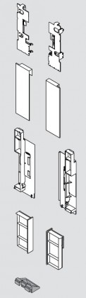 BLUM ZI7.2CS0 Legrabox, čelní příchyt vnitřní zásuvky C, bílá
