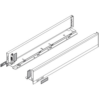 K-BLUM Legrabox, zásuvka M 600mm/70kg, Blumotion/TOB, nerez, Expando