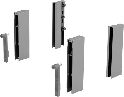 HETTICH 9122978 ArciTech DesignSide adapter/124 mm stříbrný