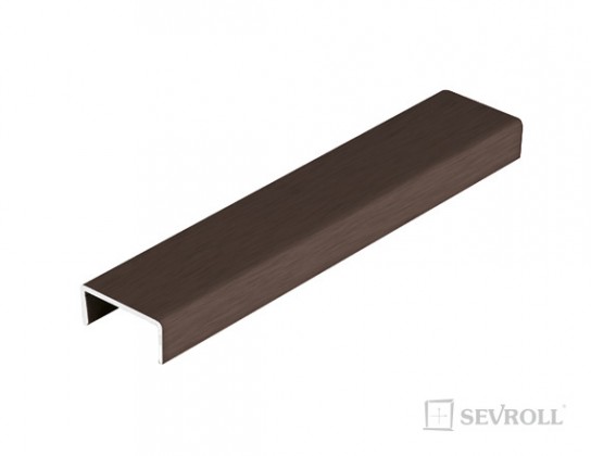 SEVROLL 03471 profil "U" pro lamino 18mm 3m oliva tmavá kartáčovaná