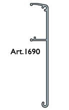 TERNO krycí profil 1690/A/S 2m elox stříbrná