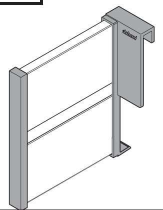 BLUM Z43L100S podélné dělení šedé