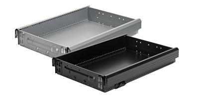 HETTICH 9061151 ocelová zásuvka 392/714 mm černá