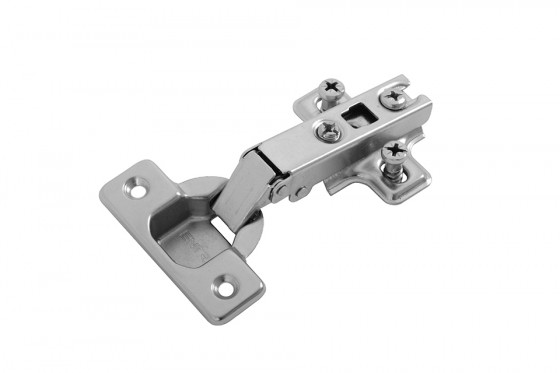 StrongHinges S1 závěs naložený s podložkou H0 s eurovruty, slide-on
