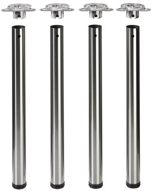 HETTICH 70143 Efua stolové nohy 710/80 mm chrom