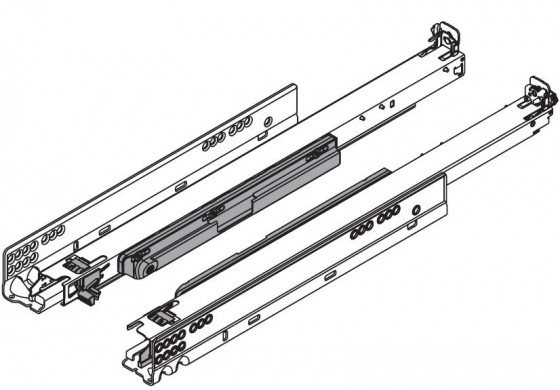 BLUM 760H3800T Movento, celovýsuv 380mm/40kg, Tip-on