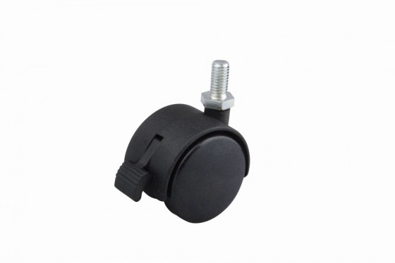StrongCastors kolečko 40mm čep M8x15mm brzda černá