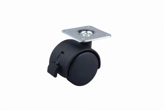 StrongCastors kolečko 50mm plotnička brzda černá