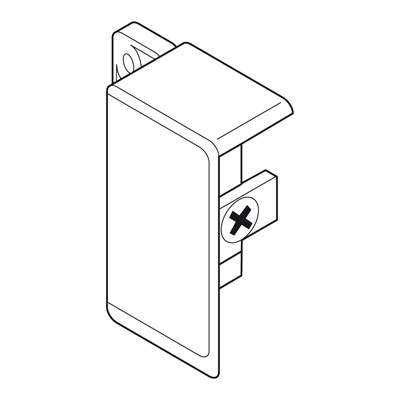 BLUM ZIF.3010 Metabox, čelní příchyt vnitřní zásuvky N, bílá, levá