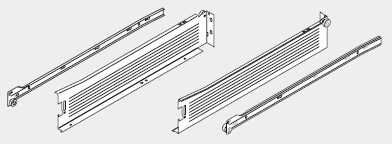 BLUM 320M5000C15 Metabox, zásuvka M 500mm, šedá