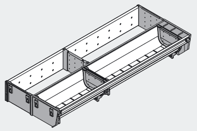 BLUM ZSI.450KI2N Orga Line příborník 450 nerez