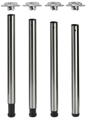 HETTICH 70207 Femi stolová noha 650/60 mm matná černá