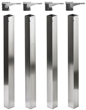 HETTICH 9078475 AFIO stolová noha čtvercová 700/60x60 mm nerez