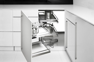 HETTICH 73504 Moving Corner 900x900 mm levý stříbrný