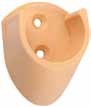 StrongWire držák šatní tyče, D=25mm, plast, buk