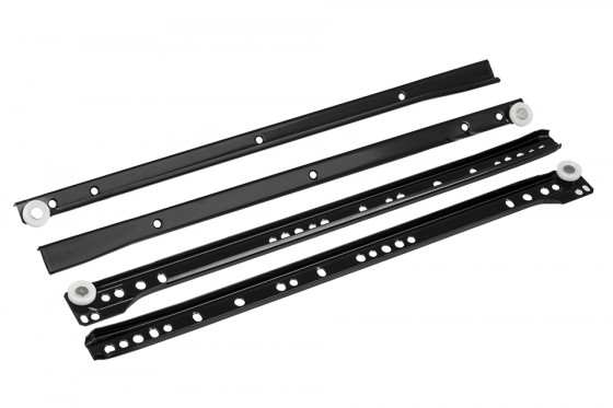 FGV kolečkový výsuv, 550mm/25kg, černá