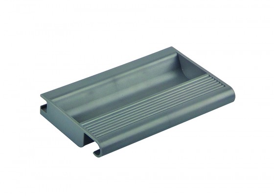 StrongBox úchytka, vnitřní zásuvka, H204, kulatý reling, šedá