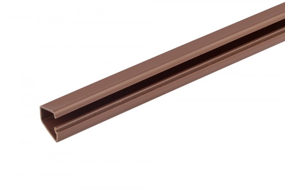 StrongLumio Elektroinstalační lišta 12x7mm samolepící, imitace dřeva tmavá, 2m