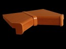 PARAPETNÍ KRYTKA PVC k DTD parapetům 600mm OBOUSTR. DUB ASPEN (3102)