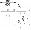 BLANCO 523392 Dřez Claron 400-IF/A DX Durinox nerez